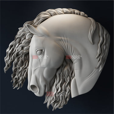 HORSE HEAD 3d stl - 3DWave.us
